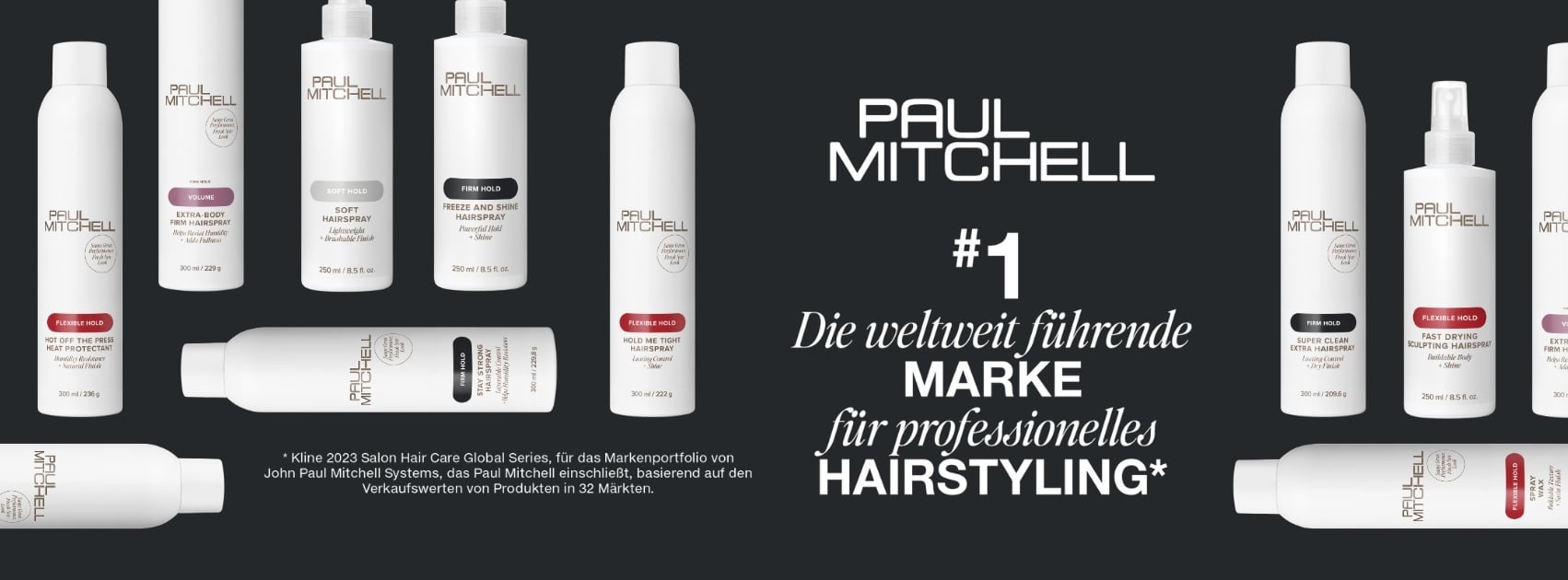Paul Mitchell: laut Kline 2023 die weltweit führende Marke für professionelles Hairstyling